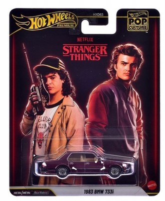 Hot Wheels  Pop Culture Stranger Things 1983 BMW 733i Real Riders New JHW81