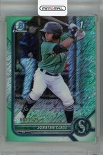 2022 Topps Bowman Jonatan Clase Chrome Prospects Aqua Shimmer 1/125