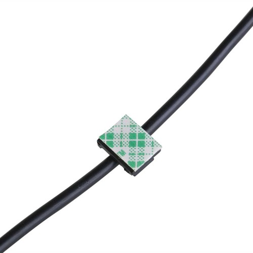 100 Pieces Kabelschnalle Fester Sitz Kabelbinder Montieren Drahtführungsclips - Bild 5 von 5