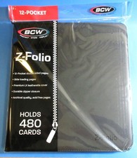 PORTAFOLIO CREMALLERA, ÁLBUM LX GAMING Z-FOLIO NEGRO 12 BOLSILLOS, TIENE CAPACIDAD PARA 480 TARJETAS