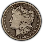 1893-CC $1 Morgan Silver Dollar - VG Key Date Carson City - SKU-B5138