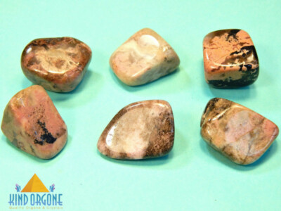 Pink Rhodonite Tumbled Crystal Lot 91g Reiki Crystals Healing Stones (PRZ)