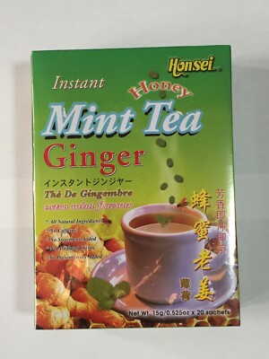Honsei Instant Honey Mint Ginger Tea (20s x 15g) 300g - Honsei Instant Ginger Ho