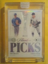 2022 Panini Flawless Aaron Judge Kris Bryant Factory Encased DUAL Diamond #/20