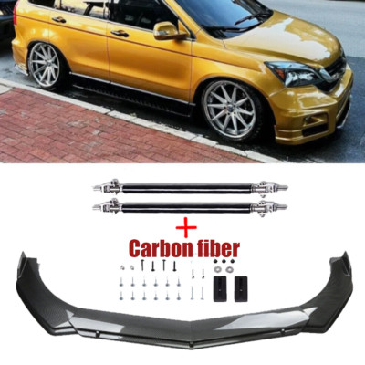 Front Bumper Lip Spoiler Splitter Diffuser Carbon Fiber For Honda Pilot 03-23