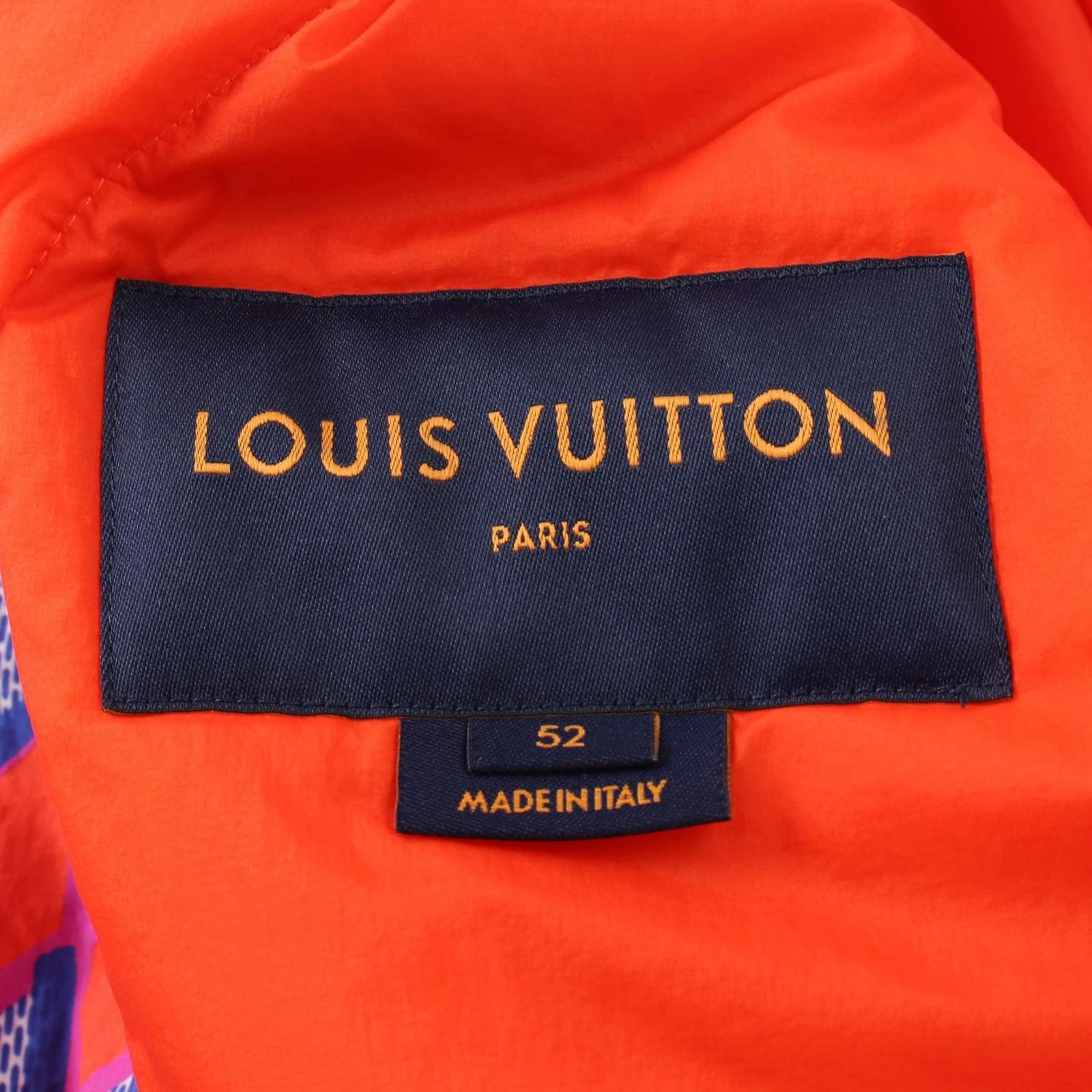 LOUIS VUITTON（LV） LOUIS VUITTON Diamond Damier Blouson RM222PP0HNB73E nylon arancione usat uom