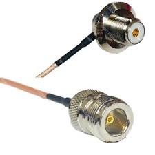 RG316 UHF Female Angle Bulkhead to N FEMALE RF Cable Rapid-SHIP LOT