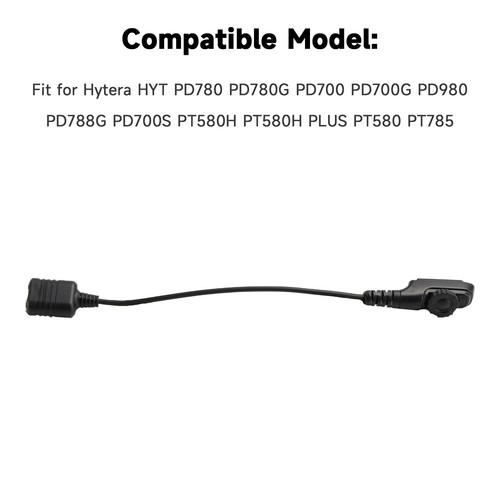 K Head Headset Port Convertisseur Câble pour Hytera HYT PD780 PD700 PD980 PD788G - Zdjęcie 4 z 16