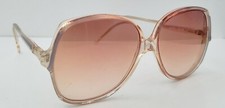 Vintage Welling 303 Brown Blue Translucent Oval Sunglasses Italy FRAMES ONLY