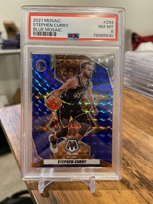 【318】 NBA カード Stephen Curry mosaic prizm 2021-22 Panini Mosaic All NBA Blue Mosaic Prizm #/99 Stephen