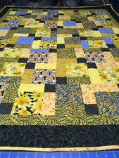 Throw size quilt, 51x60", premium cotton