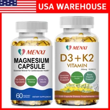 Vitamin K2 MK7 D3 10000IU| Magnesium Glycinate Improved Joint and Immune Support