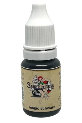 (1899€/L) SAILOR JERRY MAGIC SCHWARZ 10ml INKgrafiX® TATTOO FARBE BLACK REACH DE