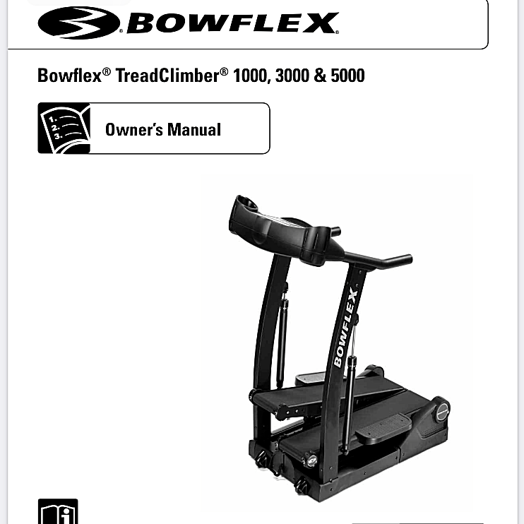 treadclimber tc5500 bowflex treadclimber tc5 for sale Bowflex Treadclimber Original Manual Bowflex Tread Climber TC5 NEW OWNER'S  MANUAL