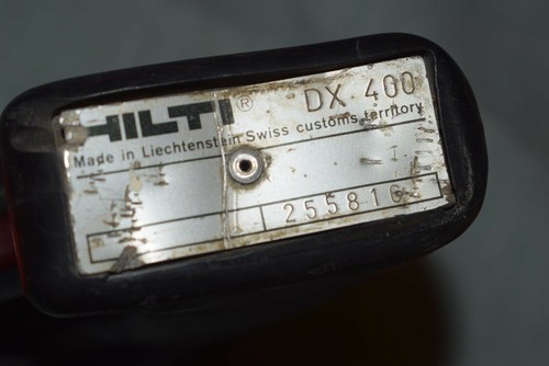 HILTI DX 400 E POLVO ACCIONADO POR SUJETADOR Herramienta de pistola utilizada - Imagen 5 de 8