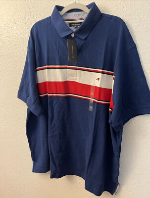 Tommy Hilfiger Men's Big and Tall Short Sleeve Polo 2XL