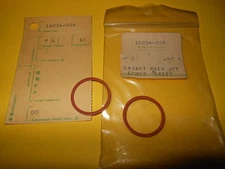 NOS OEM KAWASAKI KX125 KE125 MAIN JET COVER GASKET QTY2 16034-008