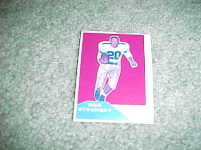 1960 Fleer Football Wrong Back Proof Bob Stransky Chris Buford Dallas ...