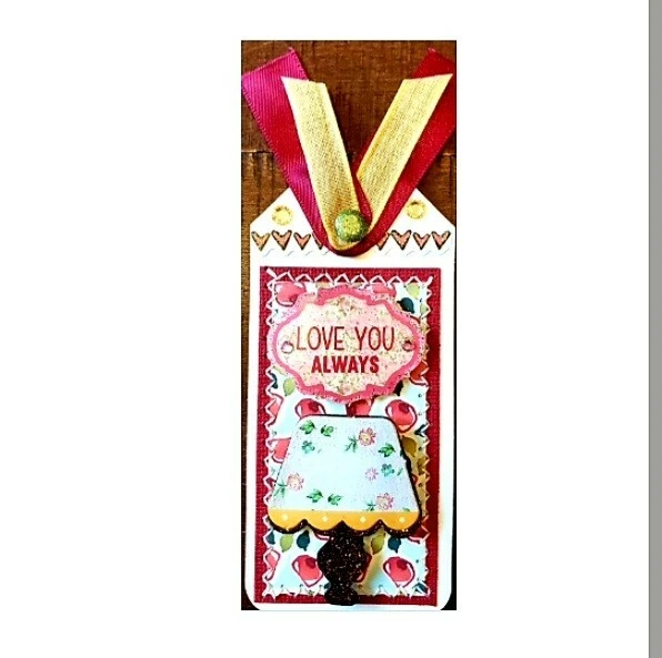 Página de álbum de recortes prefabricado cosido/juego de etiquetas cosidas: Love You Always Foto 2 de 3