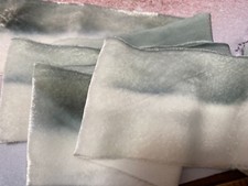 velvet hand dyed rayon on bias 2 1/4" trim ribbon 43"pc made in USA oceannaire