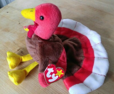 TY Beanie Baby Gobbles The Turkey Brand New with Good Tags DOB November 27,1996