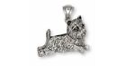 Cairn Terrier Pendant Jewelry Sterling Silver Handmade Dog Pendant Cr7-P