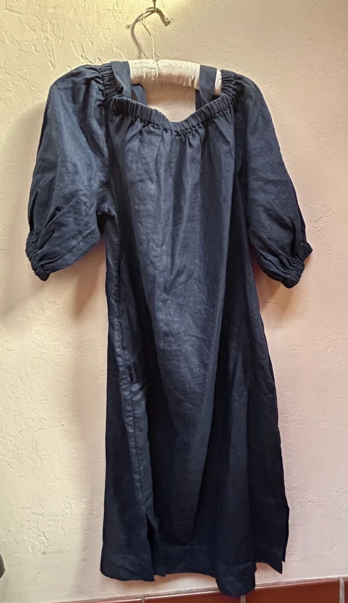 knee length dresses for ladies Dolman Dress - Linen Dress