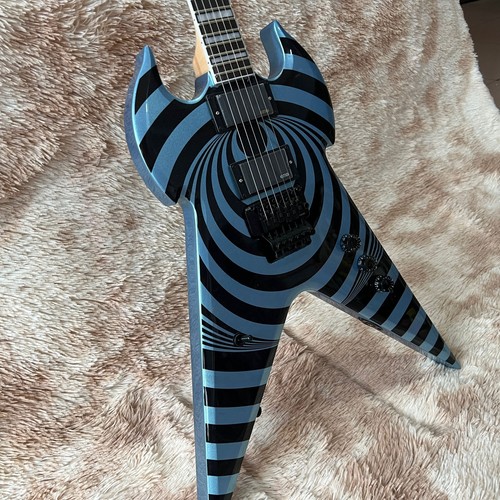 New Custom Metallic Blue Electric Guitar Black Hareware Rosewood Fingerboard - Picture 10 of 16
