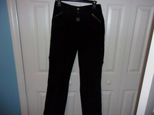 Ladies vintage corduroy pants by Carolina Blues, size 4, black, great shape.