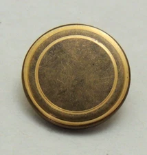 13-5/8"-3/4" Round Mottled Antique Gold Shank Back Metal Buttons FPK602