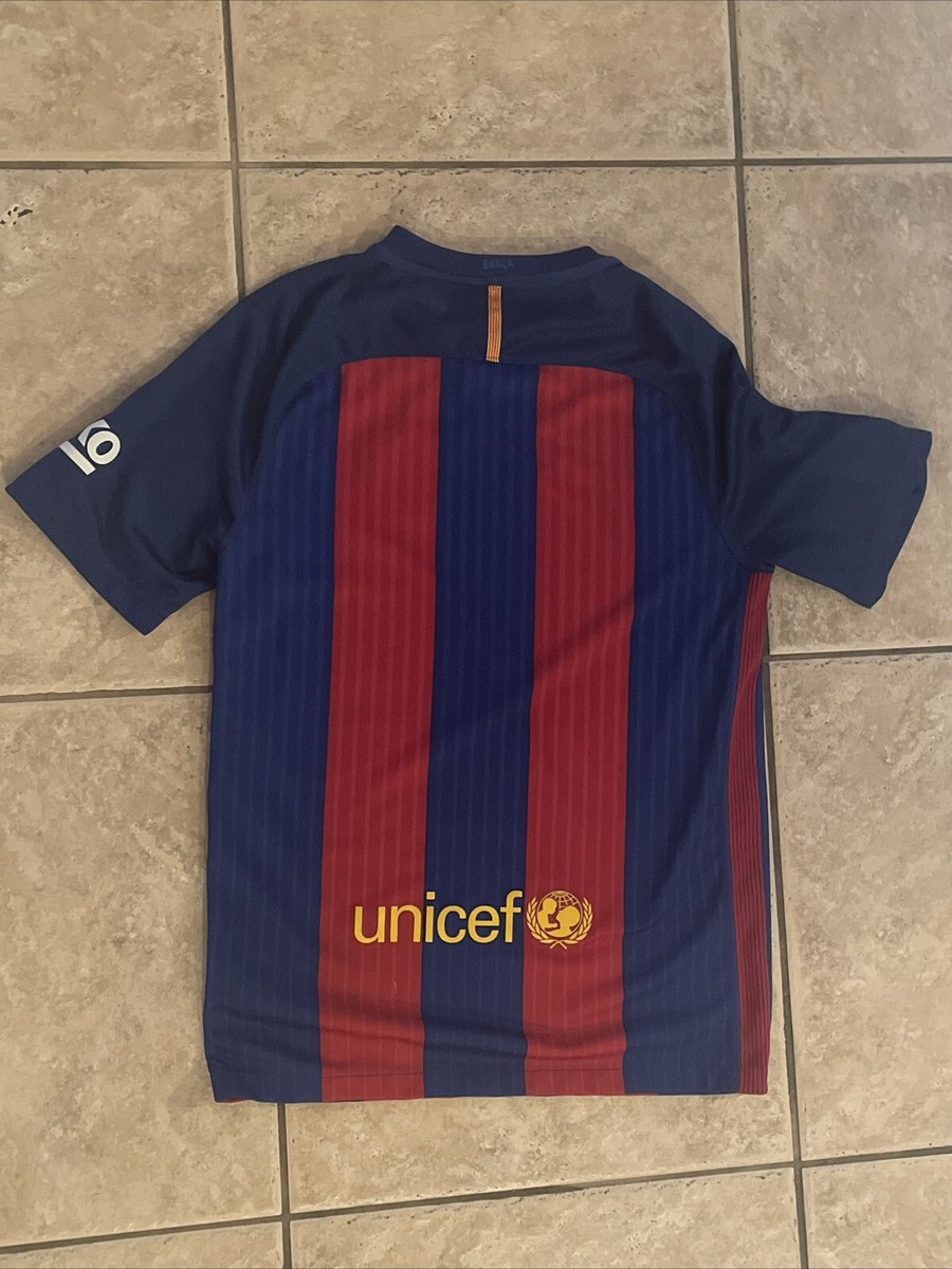 Nike Barcelona FCB 2016-2017 Home Soccer Jersey T Shirt 776850-481