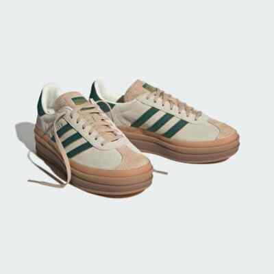 adidas Gazelle Bold Womens Sneakers Collegiate Green ID7056