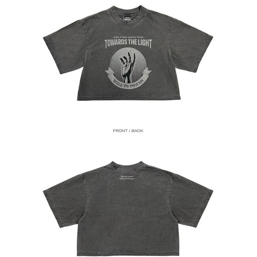 Kpop ATEEZ T-SHIRT TOWARDS THE LIGHT Short Sleeve Navel Washed Cotton Tee - Picture 2 of 4