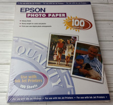 Epson Photo Paper 100 Sheets Use with Ink Jet Printers Glossy Finish 2000