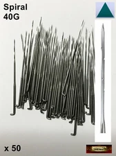 M00938x50 MOREZMORE Bulk 50 Felting Needles 40G FINE SPIRAL TRIANGULAR Dry NF