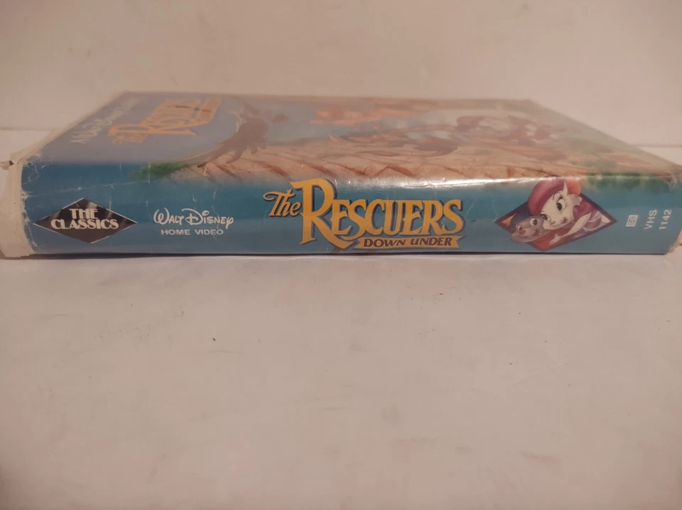 The Rescuers Down Under Walt Disney Classic VHS Tape 1991 Black Diamond Clamshel - Image 4 of 4