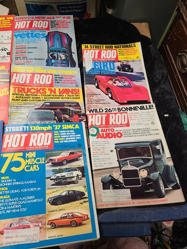 Vintage 1974 HOT ROD Magazine Almost Full Year 11 of 12 Issues Missing September - Picture 3 of 3