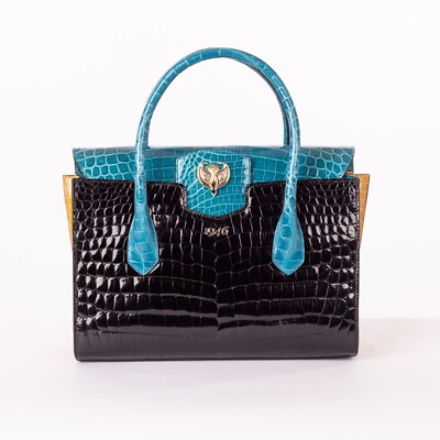 シャノワール　HIROHU・Bianchi e Nardi Bianchi e Nardi Firenze Color Block Authentic Crocodile Rolled