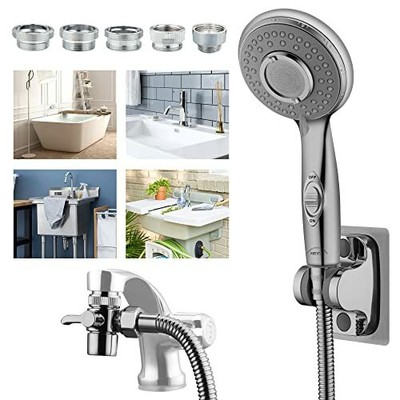 Shower Head Sink Faucet Bathtub Bathroom Garden Hose Sprayer Attachment 5 Shower Head Sink Faucet Bathtub, How To Attach A Garden Hose Bathroom Sink
