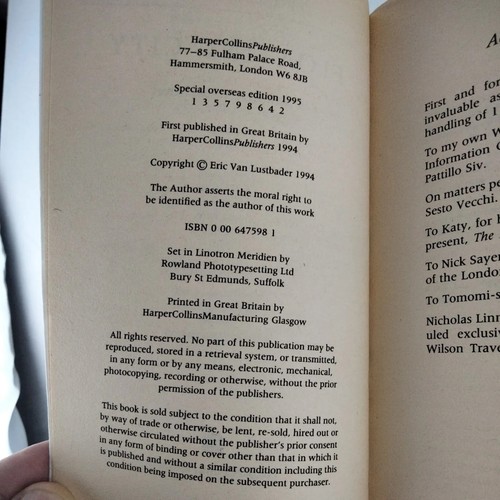 Eric Van Lustbader ×2 Small Vintage Paperback Books. Floating City & Jian - Picture 8 of 9