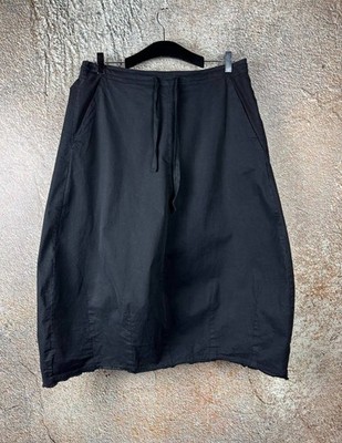 H+ Hannoh Wessel Blue Oversized Skirt Raw Edges Distressed Avant-Garde Size 42