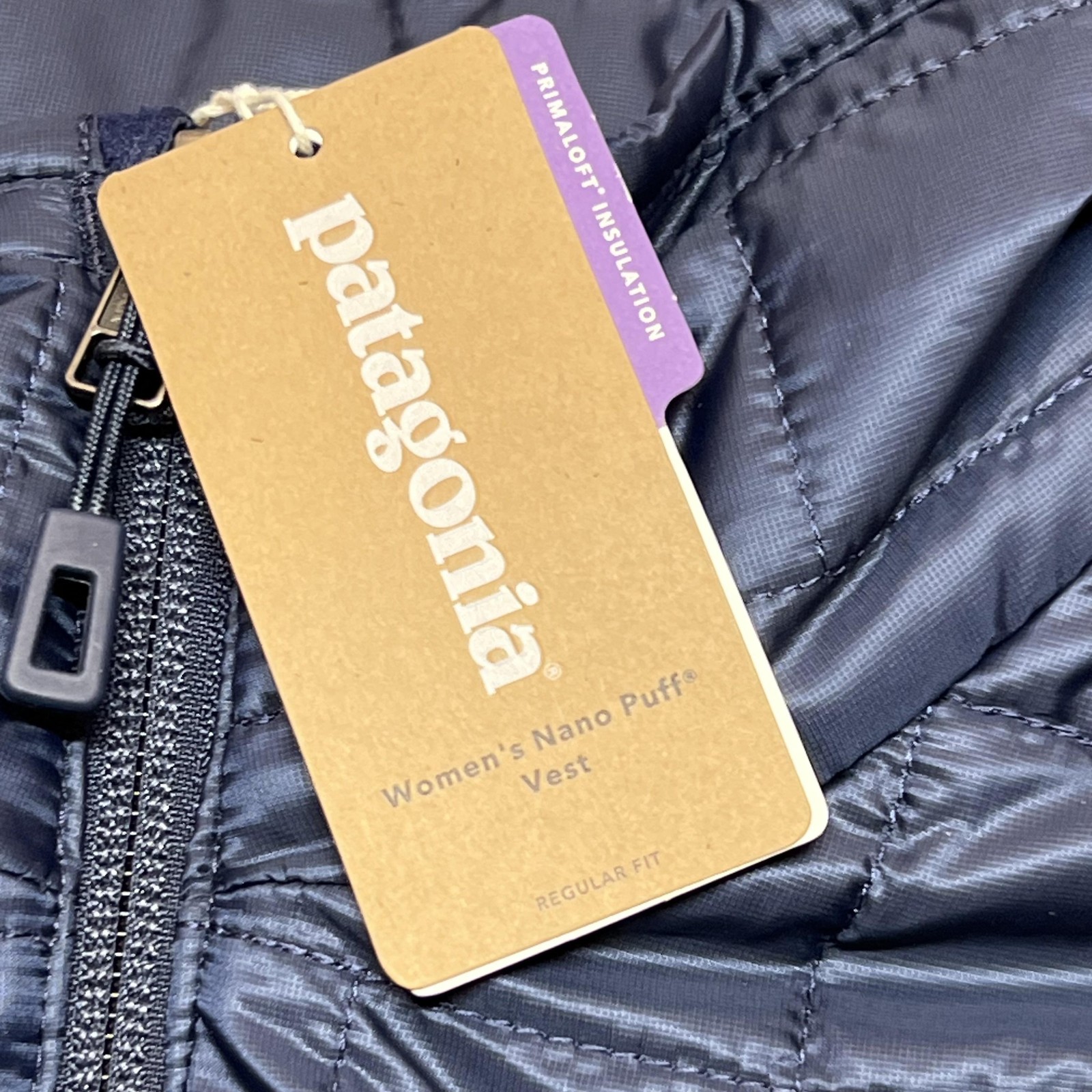 Patagonia Nano Puff Vest Womens XS Navy Quilted PrimaLoft Logo NEW thumbnail 6