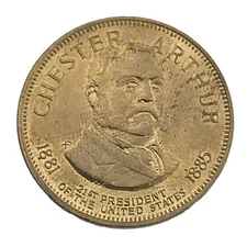Chester Arthur Presidential Coin Token Vintage
