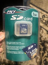 NOS PNY Technologies 1GB SD Card - P-SDIGB-RF3 Factory Sealed Camera MP3s PDAs