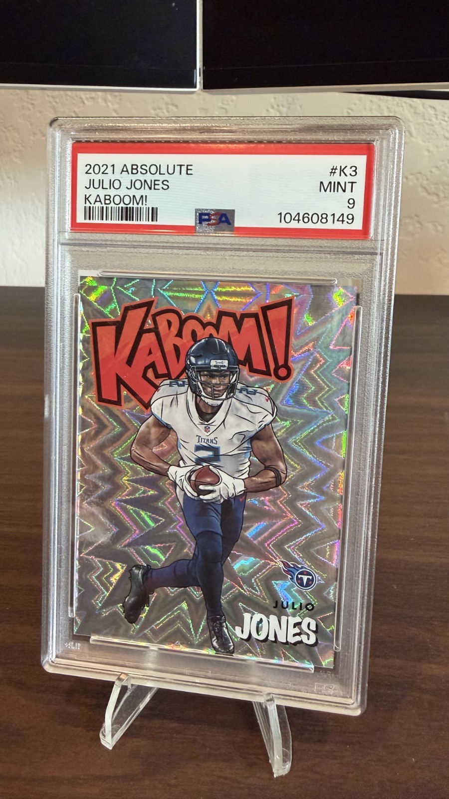 2021 Panini Absolute Julio Jones Kaboom! SSP Case Hit Titans