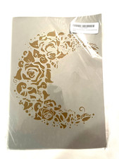 A4 DIY Decorative Moon Flower Stencil Template for Scrapbooking Painting