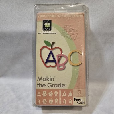 Cricut MAKIN' THE GRADE Cartridge 29-0285 Provo Craft New Sealed NWT Font