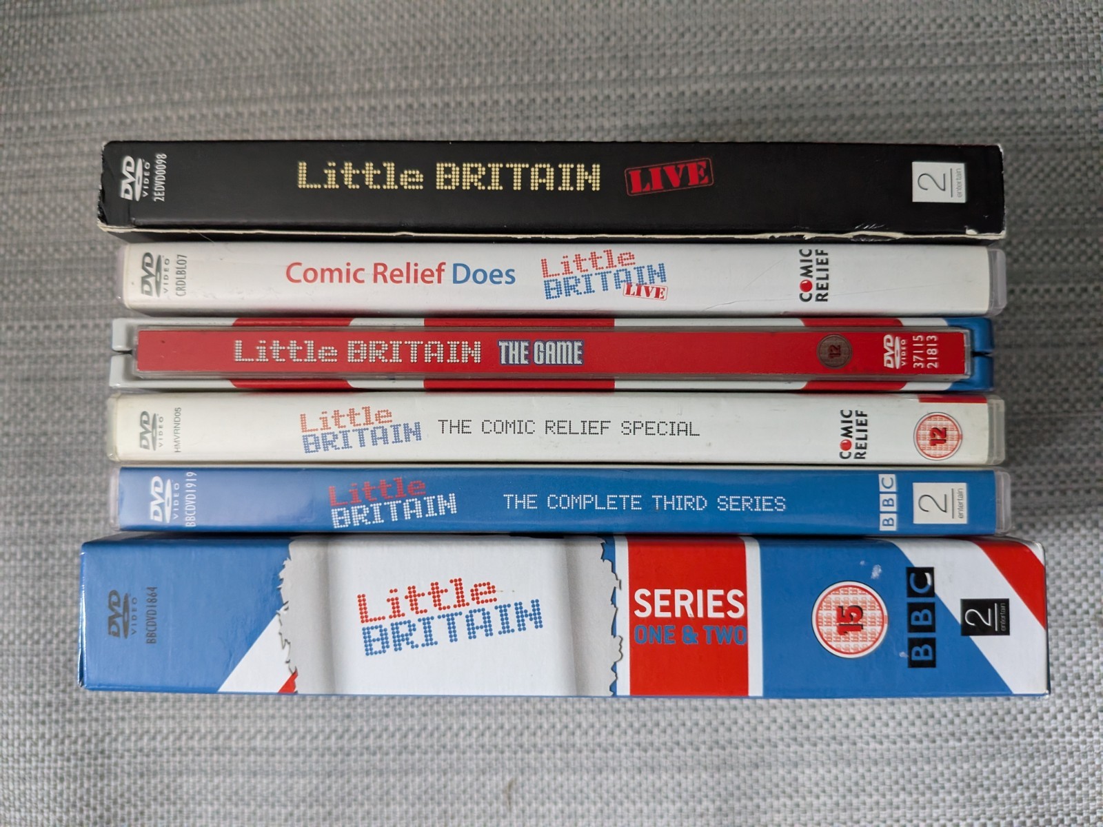 Little Britain Complete Series 1,2,3 /Game/Live With Book & Comic Relief DVD Set