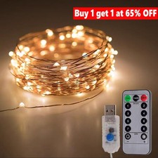 USB Plug In LED Fairy Lights, 5M 10M 20M Xmas String Lights Party UK STOCK