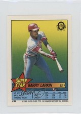 1989 Super Star Sticker Backs Barry Larkin Tom Browning Mike Moore #44 HOF t2u